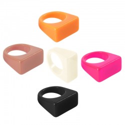 Resin Ring Rectangular 26x23x13mm