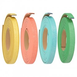 Cordón Sintético PU Plano con Gliter 10mm (1.2mtr/tira)