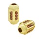 Tubo in Ottone Cilindro con Zirconi 17x10mm