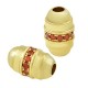 Zircon Brass Tube Cylinder 17x11mm Ø4mm
