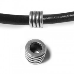 Zamak Slider Tube with Ridges 7x9mm (Ø 5mm)