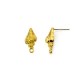 Boucle D'Oreille en Zamak Coquillage avec Boucle 8 x 15 mm