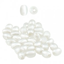 Pearl ABS Bead Oval 5x3mm (Ø1mm)