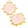 24K Gold Plated/ Pearlised Pink