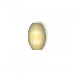 Perlina di Legno Ovale 25x15mm
