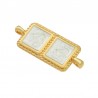 24K Gold Plated/ Pearlised White
