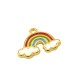 Zamak Charm Rainbow Cloud w/ Enamel 19x11mm
