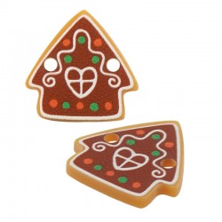 Plexi Acrylic Lucky Connector Gingerbread House 18mm