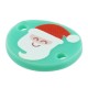 Plexi Acrylic Lucky Charm Irregular w/ Santa Claus 18x16mm