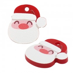 Plexi Acrylic Lucky Charm Santa Claus 17mm