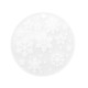 Plexi Acrylic Pendant Round w/ Snowflakes 44mm