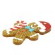 Plexi Acrylic Christmas Charm Ginger Bread 32x44mm