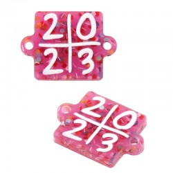 Plexi Acrylic Lucky Connector Square “2023” 15mm