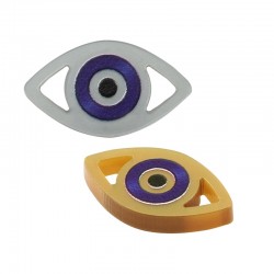 Plexi Acrylic Connector Evil Eye 21x12mm