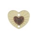 Πλέξι Ακρυλικό Στοιχείο Καρδιά για Μακραμέ 17x14mm