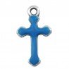 999° Silver Antique Plated/ Blue Fluo