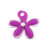 999° Silver Antique Plated/ Purple Fluo