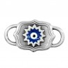 999° Silver Antique Plated/ Blue/ White/ Black