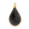 24K Gold Plated/ Pearlised Black