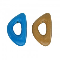 Enamel Ceramic Irregular Pendant 54x33mm