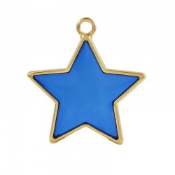 Zamak Pendant Star w/ Enamel 31x29mm