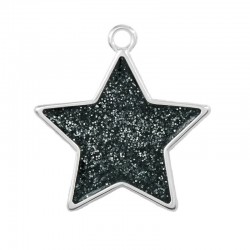 Zamak Pendant Star w/ Enamel 31x29mm