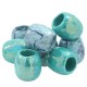 Passante Tubo Ovale in Ceramica Smaltata 21x19mm (Ø 10mm)