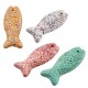 Ceramic Matte Slider Pendant Fish 70x30mm