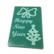 Plexi Acrylic Rectangular "Happy New Year" 65x40mm