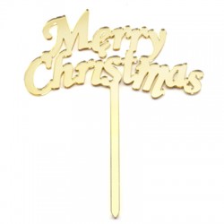 Πλέξι Ακρυλικό Διακοσμητικό "Merry Christmas" 133x165mm