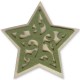 Wooden+Felt Star 100mm