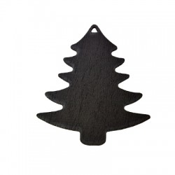 Wooden Pendant Blackboard Christmas Tree 90x84mm