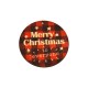 Wooden Lucky Pendant Round "Christmas" Stars 60mm