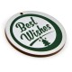 Wooden Christmas Pendant Round "Best Wishes" 60mm