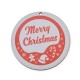 Wooden Lucky Pendant Round "Merry Christmas" 70mm
