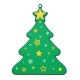 Plexi Acrylic Pendant Christmas Tree w/ Stars 64x84mm