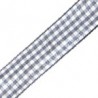 Plaid Grey/White