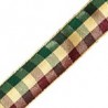 Plaid Beige/Bordeaux/Green
