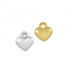 Zamak Charm Heart 6mm