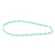 Glass Pearl Bead Teardrop 8x18mm Ø0.6mm (~22pcs)