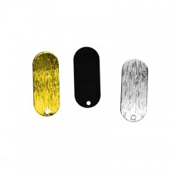 Boucle D'Oreille Ovale en Laiton 8 x 21 mm