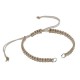 Bracelet Macramé Semi-Fini (Anneaux en Laiton)