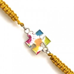 Bracelet Macramé Semi-Fini (Anneaux en Laiton)