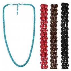 Collier Semi-Fini avec Chaîne Colorée 6 mm