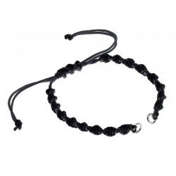 Bracelet Semi-Fini en Macramé DNA (Anneaux de Jonction en Laiton)