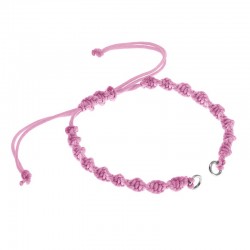 Bracelet Semi-Fini en Macramé DNA (Anneaux de Jonction en Laiton)