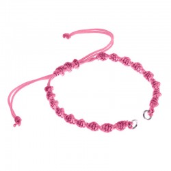 Bracelet Semi-Fini en Macramé DNA (Anneaux de Jonction en Laiton)
