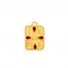 24K Gold Plated/ Red Cherry