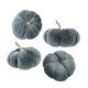Zucca Decorativa in Velluto con Gambo in Metallo ~100 mm