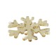 Plexi Acrylic Lucky Pendant Snowflake w/ 2 Holes 70mm